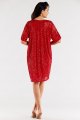 Sukienka A566 red-6 9064  | 12486-Red-ONE-SIZE