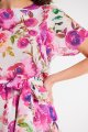 Sukienka A510 pink-white-6 9068  | 15247-Pink-White-L