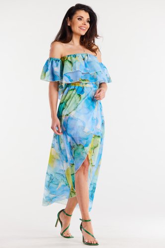 Długa spódnica Morskie Fale AW512