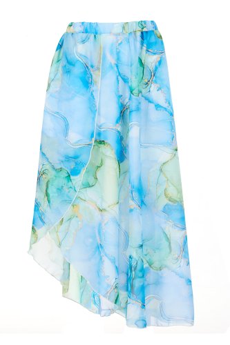 Długa spódnica Morskie Fale AW512