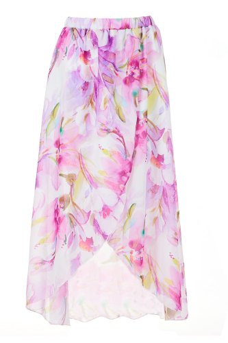 Długa spódnica Fioletowa AW512