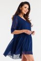 Sukienka A514 navy-2 9080  | 15251-Navy-LXL