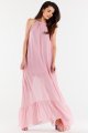 Sukienka A516 powder pink-2 9085  | 15253-Powder pink-LXL