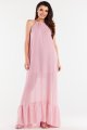 Sukienka A516 powder pink-5 9085  | 15253-Powder pink-LXL