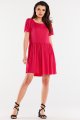 Sukienka A517 fuchsia-4 9087  | 15254-Fuchsia-L