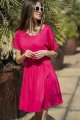 Sukienka A517 fuchsia-1 9087  | 15254-Fuchsia-M