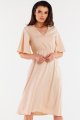 Sukienka A518 beige-2 9088  | 15255-Beige-L