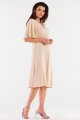 Sukienka A518 beige-5 9088  | 15255-Beige-L