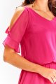 Sukienka A656 fuchsia-5 9090  | 15256-Fuchsia-L