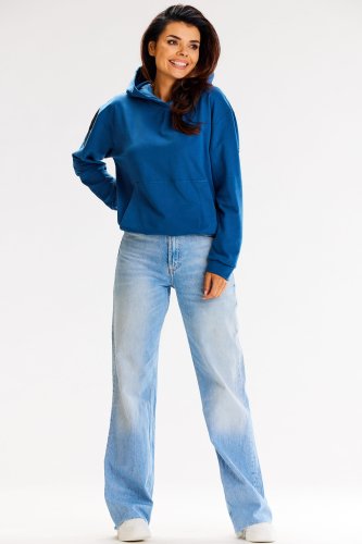 Bluza kangurka Niebieska IN336