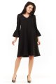 Sukienka A207 black-1 9104  | 156-Black-SM