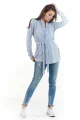 Sweter A214 blue-2 9109  | 167-Blue-SM