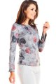 Bluzka A234 gray-5 9120  | 187-Gray-S