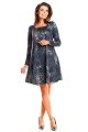 Sukienka A246 navy-1 9141  | 201-Navy-S