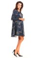 Sukienka A246 navy-2 9141  | 201-Navy-S