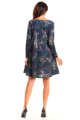 Sukienka A246 navy-3 9141  | 201-Navy-S