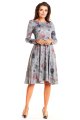 Sukienka A250 gray-3 9145  | 207-Gray-S