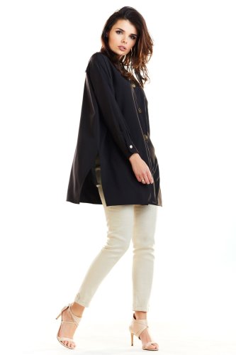 Kobieca koszula oversize Czarna AW263
