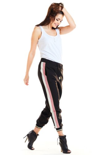 Sportowe spodnie Różowy pasek AW266