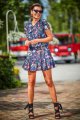 Sukienka A283 flowers navy-2 9198  | 239-Flowers Navy-SM