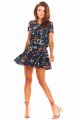 Sukienka A283 flowers navy-3 9198  | 239-Flowers Navy-SM