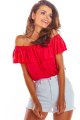 Bluzka A288 fuchsia-1 9201  | 244-Fuchsia-SM