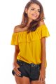 Bluzka A288 yellow-2 9204  | 244-Yellow-SM