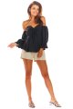 Bluzka A305 black-2 9227  | 261-Black-SM