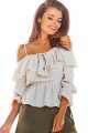 Bluzka A309 beige-1 9230  | 265-Beige-S