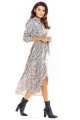 Sukienka A324 gray-2 9245  | 282-Gray-S