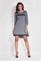 Sukienka M030 gray-3 9266  | 351-Gray-S