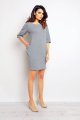 Sukienka M078 gray-1 9283  | 369-Gray-SM