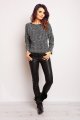 Bluzka M079 ecru-3 9286  | 370-Ecru-SM