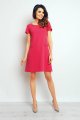 Sukienka M081 pink-1 9293  | 372-Pink-S