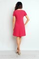 Sukienka M081 pink-3 9293  | 372-Pink-S