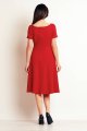 Sukienka M099 red-3 9310  | 387-Red-S