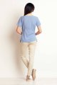 Bluzka M100 blue-4 9311  | 388-Blue-S