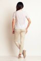 Bluzka M100 ecru-3 9312  | 388-Ecru-S