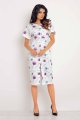 Sukienka M102 flowers violet-1 9319  | 390-Flowers Violet-S