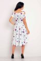Sukienka M104 flowers violet-3 9322  | 391-Flowers Violet-S