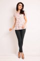 Bluzka M130 pink birds-2 9341  | 419-Pink Birds-S