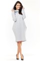 Sukienka M152 gray-5 9363  | 441-Gray-SM
