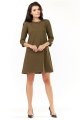 Sukienka M153 khaki-1 9367  | 442-Khaki-S