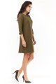 Sukienka M153 khaki-2 9367  | 442-Khaki-S