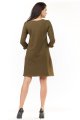 Sukienka M153 khaki-3 9367  | 442-Khaki-S