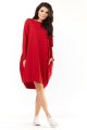 Sukienka M154 red-1 9372  | 444-Red-SM
