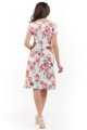 Sukienka M163 flowers fuchsia-4 9384  | 453-Flowers Fuchsia-S