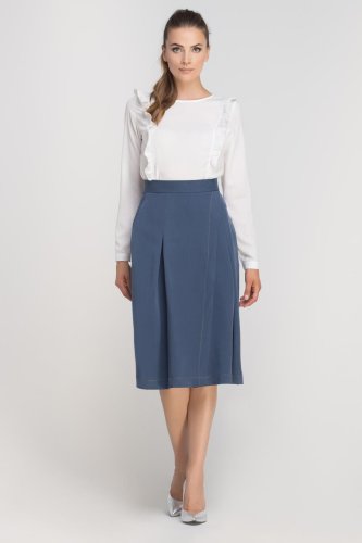 Spódnica z Zakładką Niebieska LSP116