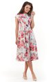 Sukienka M169 flowers fuchsia-1 9396  | 460-Flowers Fuchsia-S