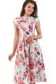 Sukienka M169 flowers fuchsia-2 9396  | 460-Flowers Fuchsia-S